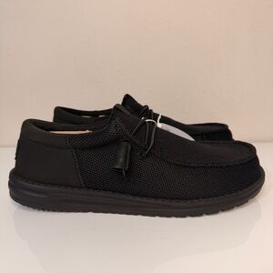 Hey Dude Men's Black Loafers